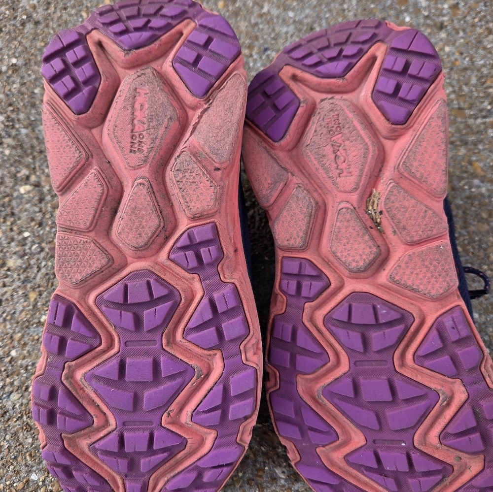 hoka one challenger ATR 6 womens size 7 wide shoes blue trail hiking sneakers - Picture 3 of 5
